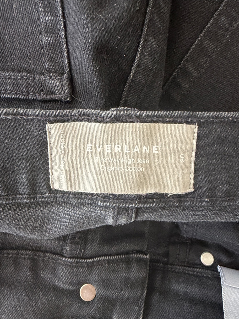 Everlane The Way-High Jean – Black (Size 30) 🖤 - Picture 7 of 8